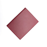 Portablocco formato A4 in pelle liscia mosto. Prodotto a mano da Pianigiani bags